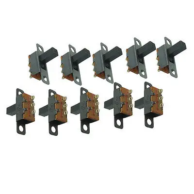 10 шт. однорядные 3 булавки 2 положения SPDT On/On небольшой ползунковый