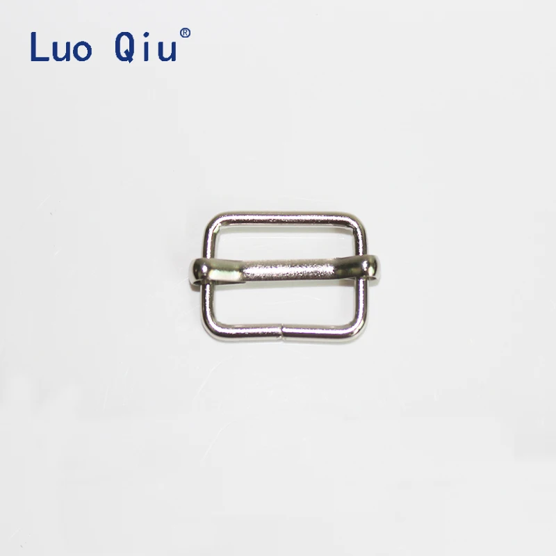 Luo Qiu 100 шт./лот 20 мм Серебряная Регулируемая лямка Пряжка для подтяжек пряжки