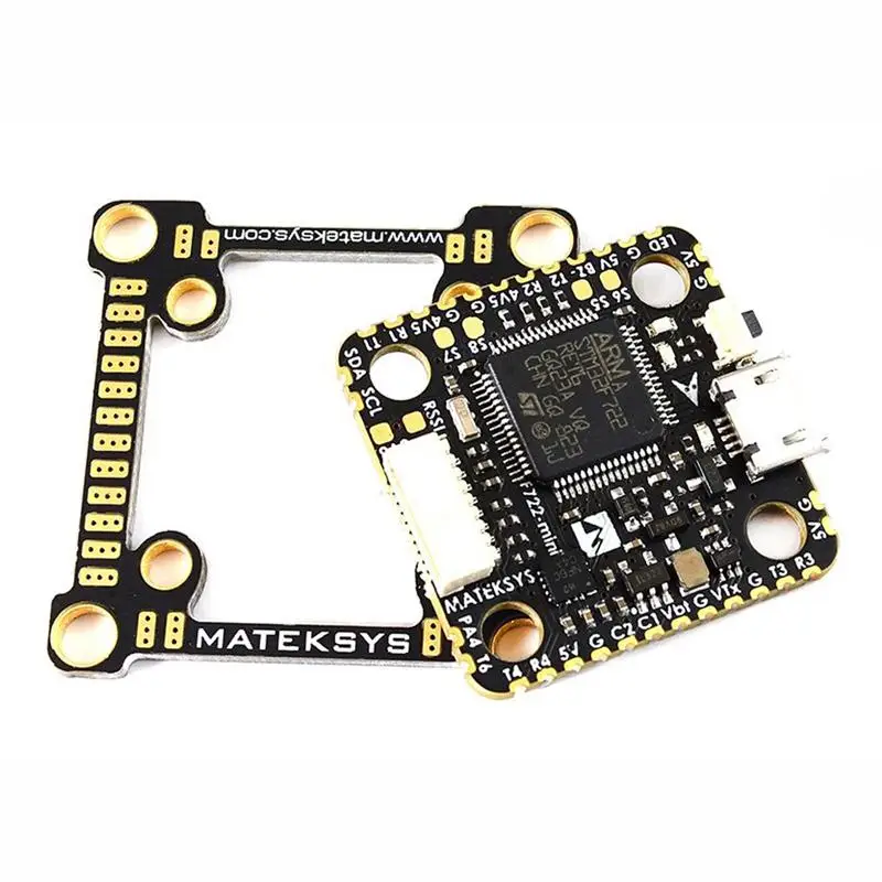 Контроллер полета MatekSys F722-Mini OSD Dual Gyro/Acc 32M Flash 5 V/2A BEC для радиоуправляемых дронов FPV