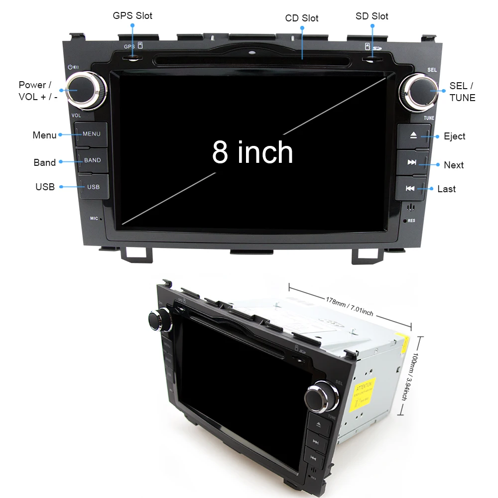 Eunavi 2G Оперативная память 2 Din Android 9 1 автомобильный DVD радиоприемник проигрыватель