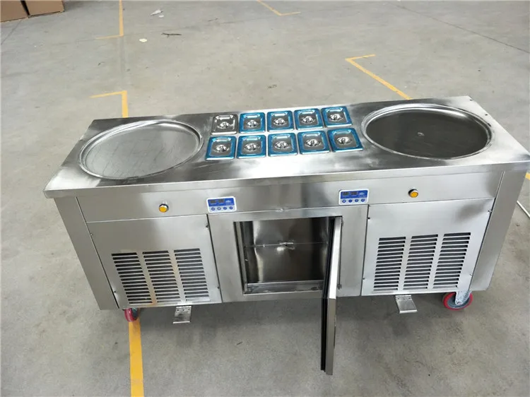 Машина для жареного мороженого с плоской сковороды йогурт ролик mesin ais krim goreng