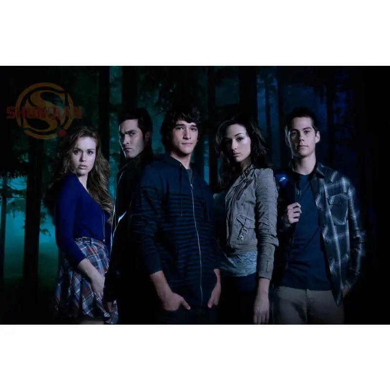 Новые Девушки Постер &quotВолк&quot Обычная сатиновая печати плакатов ткань постер