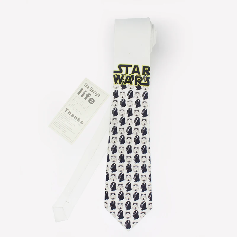 free-shipping-new-casual-fashion-men's-male-fashion-tie-british-fan-groom-ride-dress-formal-printed-tie-starwars-necktie-8cm