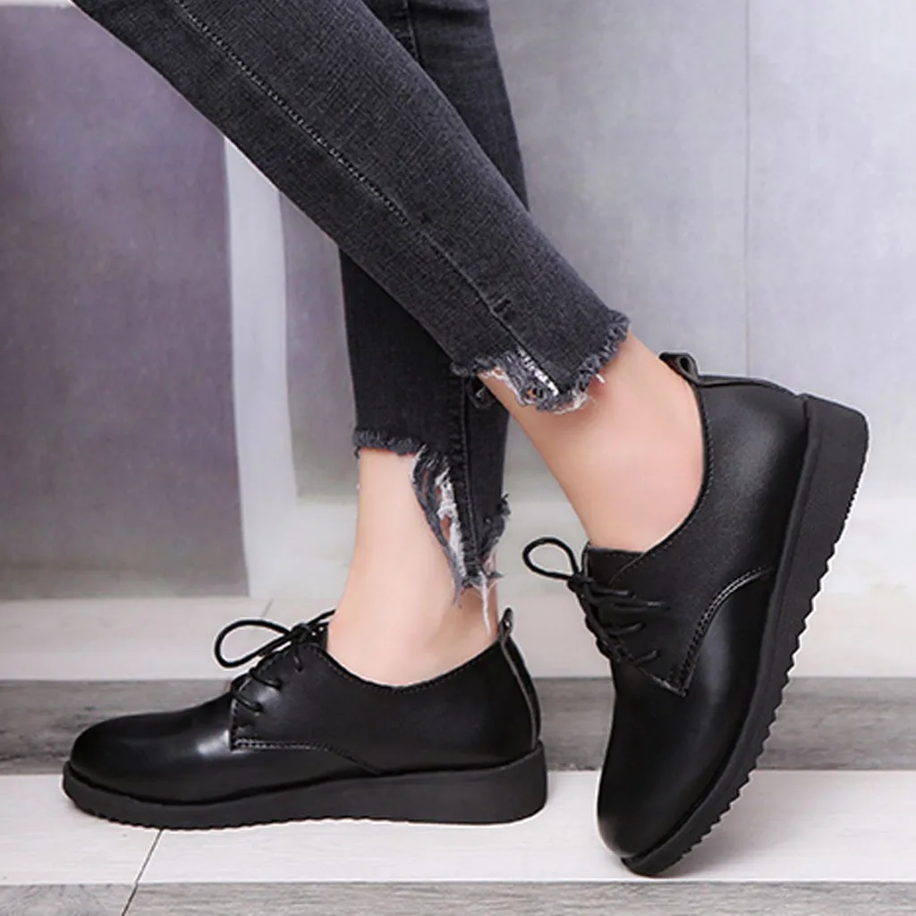 Новинка 2019 года сезон весна-осень обувь в британском стиле для колледжа