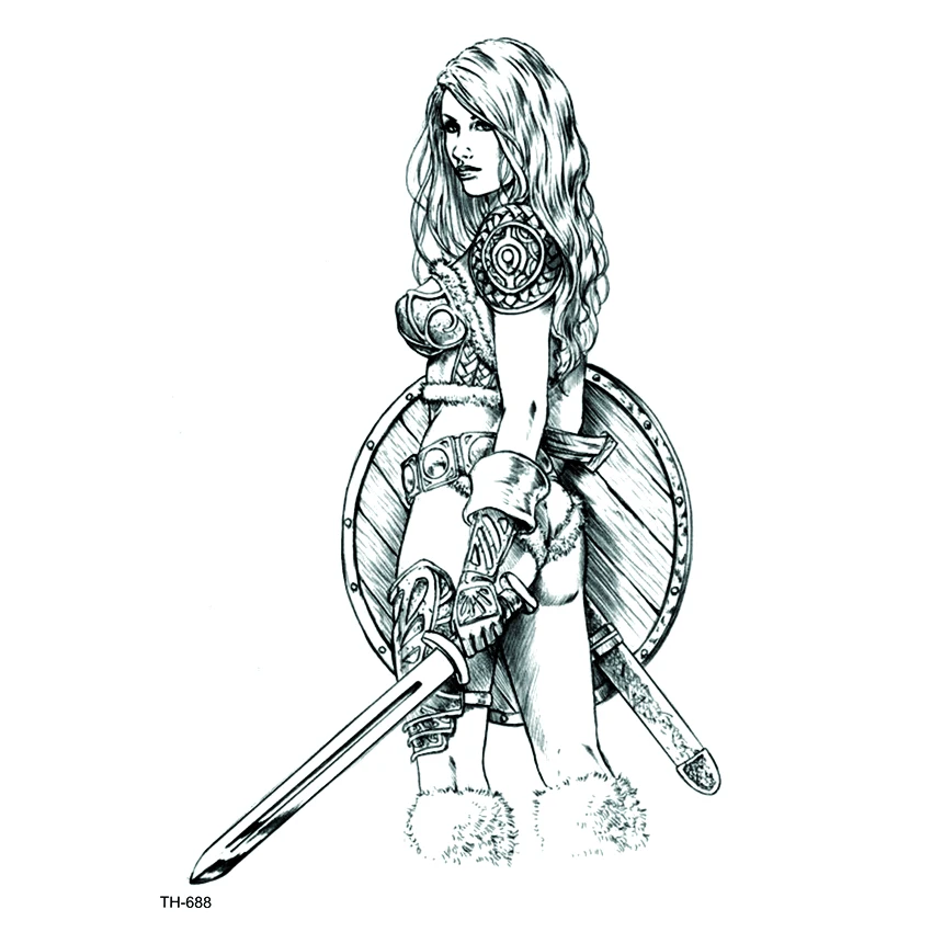 Тату валькирия эскизы для девушек