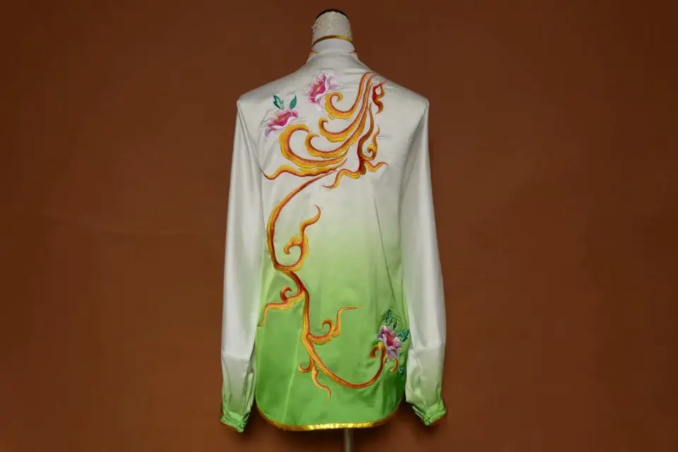 Фото Wushu taichi одежда тайцзи changquan Униформа боевых искусств соревнование одежда вышитая kungfu nanquan taolu одежда Униформа №1