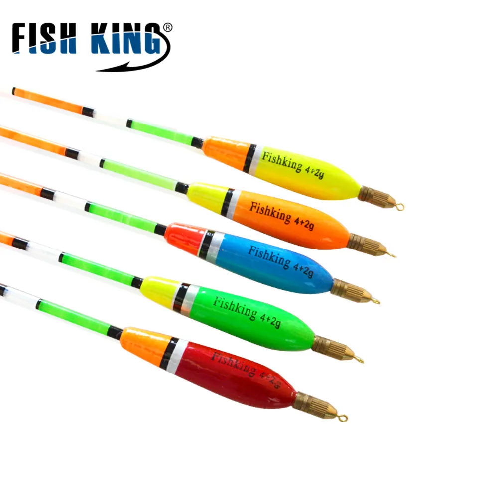 FISH KING 5 шт./лот 3 + 2 г 4 6 смешанных цветов Баргузинский пихт поплавок вертикальная
