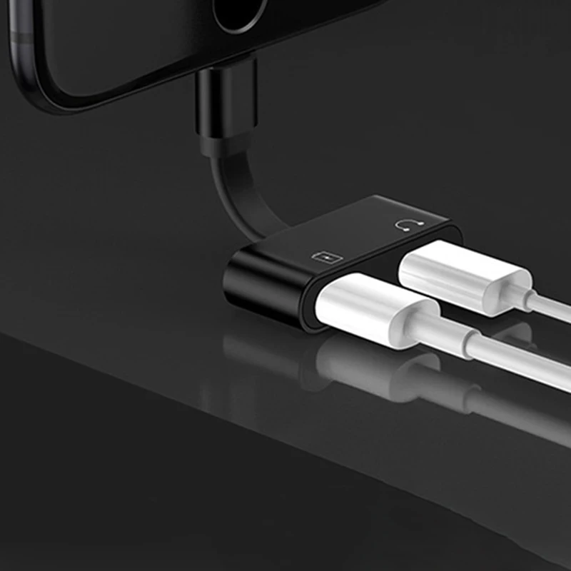 Адаптер для iPhone X 8 7 Plus переходник для наушников аудио разветвитель AUX разъем Adattatore аксессуары для телефонов Adaptador
