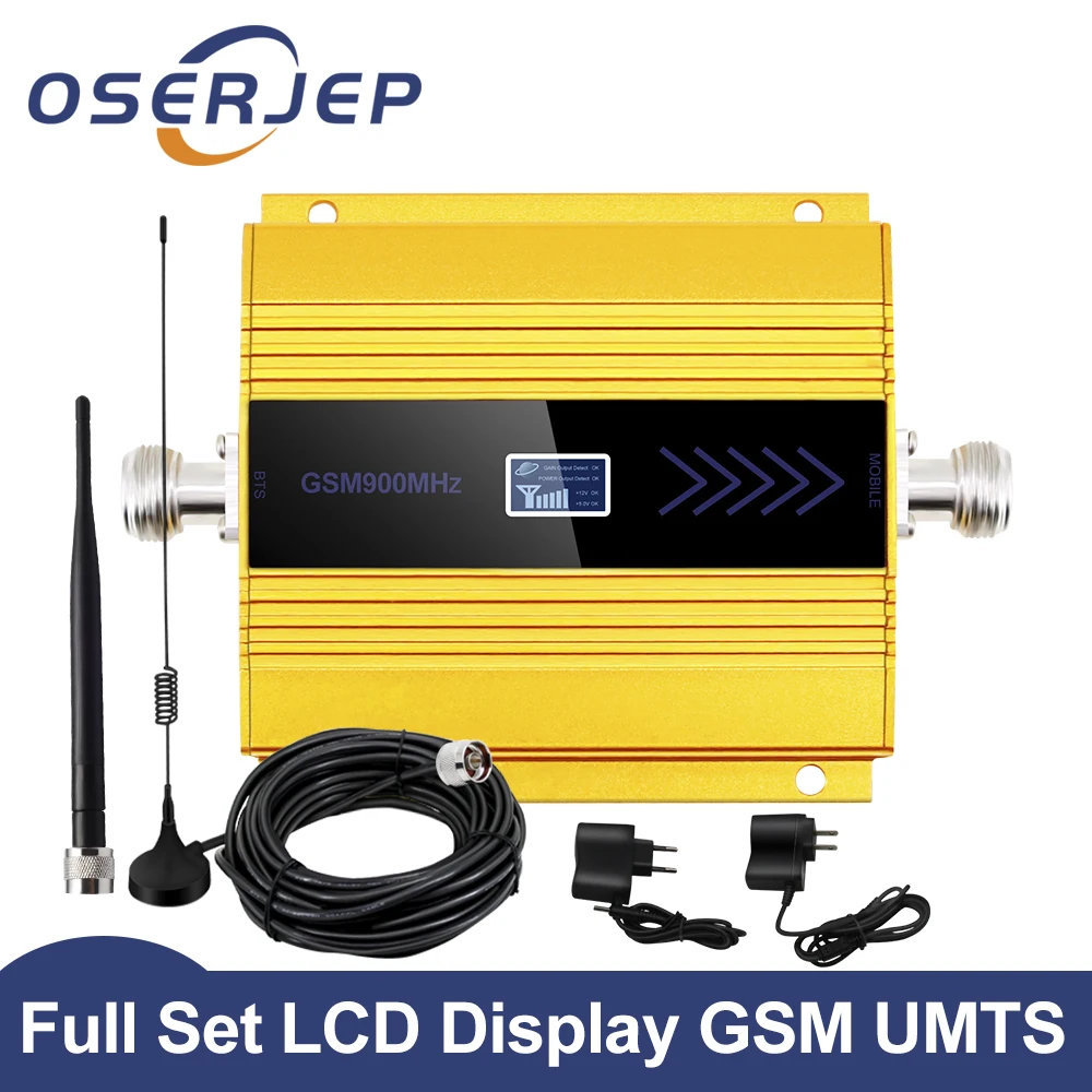 Усилитель мобильного сигнала OSERJEP GSM 2G повторитель сотового телефона UMTS 900 МГц с