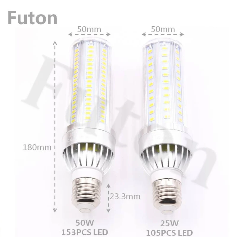 AC 110 ~ 220 V мощный светодиодный LED лампа Кукуруза лампы с активное воздушное