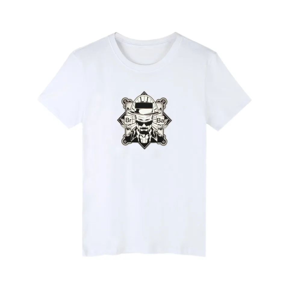 

Heisenberg Skull in Breaking Bad Funny White t-shirt Men Cotton and Short Sleeve Men T shirt 2016 Summer in Tops and Tees