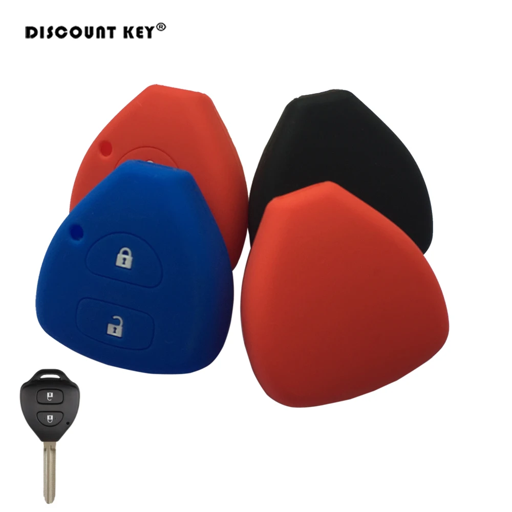 Силиконовый для ключа автомобиля крышка Toyota Corolla Hilux Vitz Vios Rav4 Aqua Camry Highlander Land Cruis