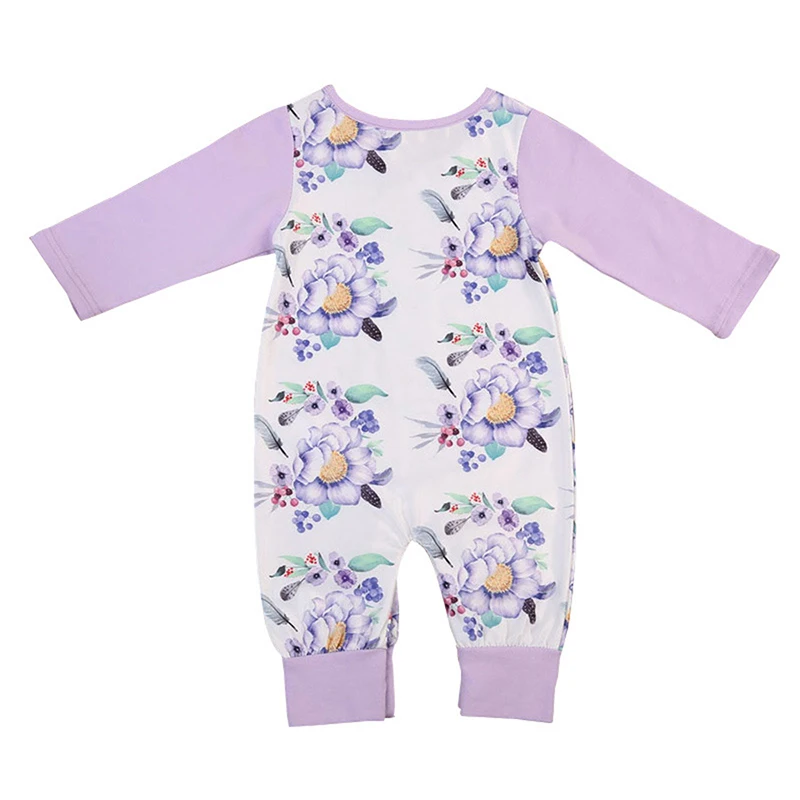 Одежда для маленьких девочек Комбинезон новорожденных Хлопковый комбинезон с