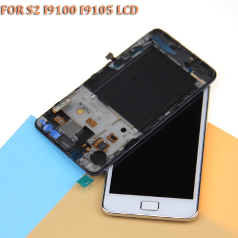 Для samsung Galaxy SII S2 i9100 полный сенсорный экран дигитайзер сенсор стеклянная панель +
