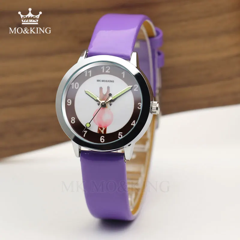 Роскошные брендовые Детские кварцевые наручные часы с милым мультяшным рисунком