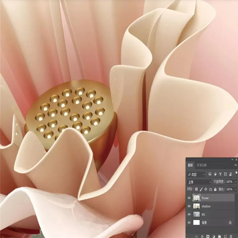 3D обои новый текстурный фон стерео цветок для телевизора настенные фотообои на