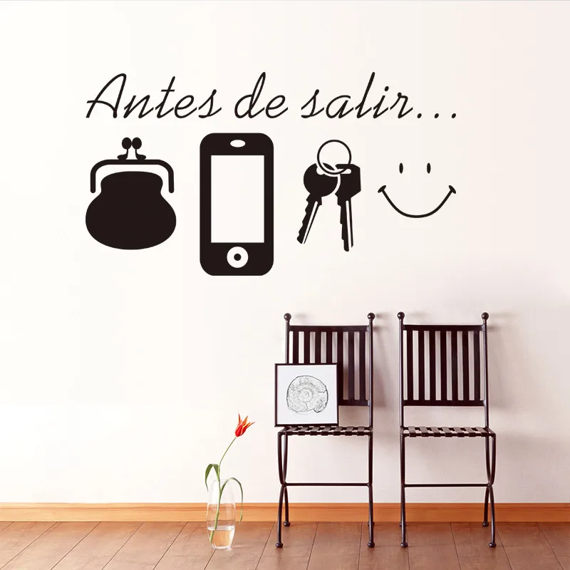 

Spanish Motto Vinyl DIY Wall Stickers Home Decoration Living room Bedroom Wall Decals Art Murals JG2603