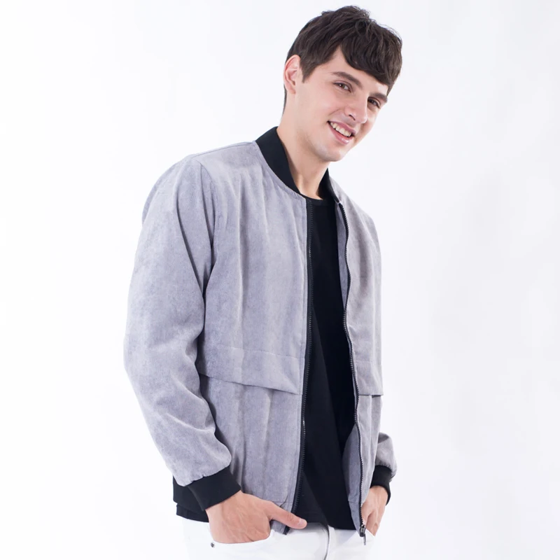 SMARTSUGAR Autumn Winter Stand Collar Solid Crduroy Coat Men Jacket New Hot ArmyGreen Casual Original Jackets Mens | Мужская одежда