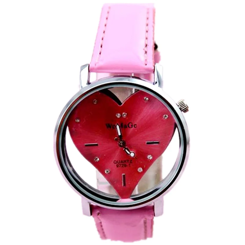 Новое поступление бренд womage женские модные наручные часы с любовным сердцем