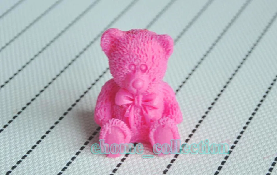 3D милый мультяшный Мишка силиконовая форма для выпечки печенья сахара украшения