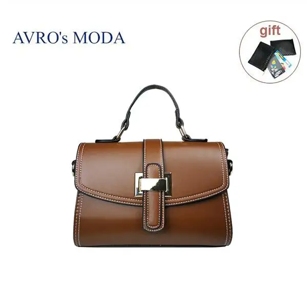 Бренд AVRO MODA, сумки-шопперы для женщин из искусственной кожи, дизайнерские женские сумки через плечо, женские сумки-мессенджеры в стиле ретро - Цвет: brown bag