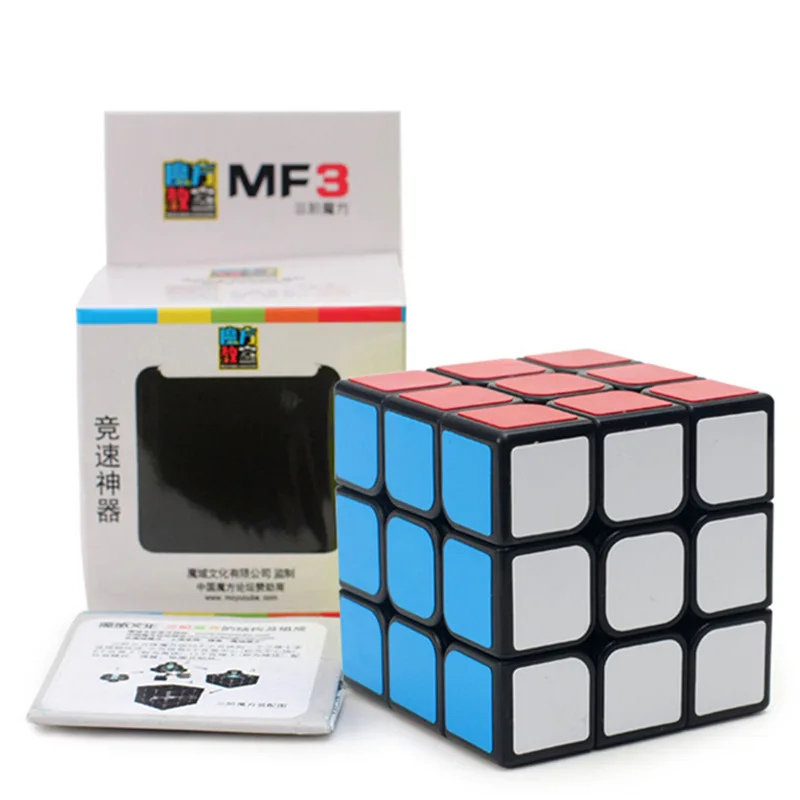 Moyu MF3 3x3 кубические Пазлы игрушки для детей черный и белый Stiker Color Speed Magic