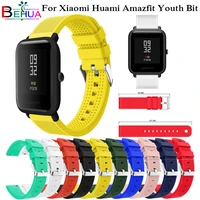 soft silicone for xiaomi huami amazfit bip youth watchband replacement for amazfit bip s lite bip u band bracelet strap 20mm