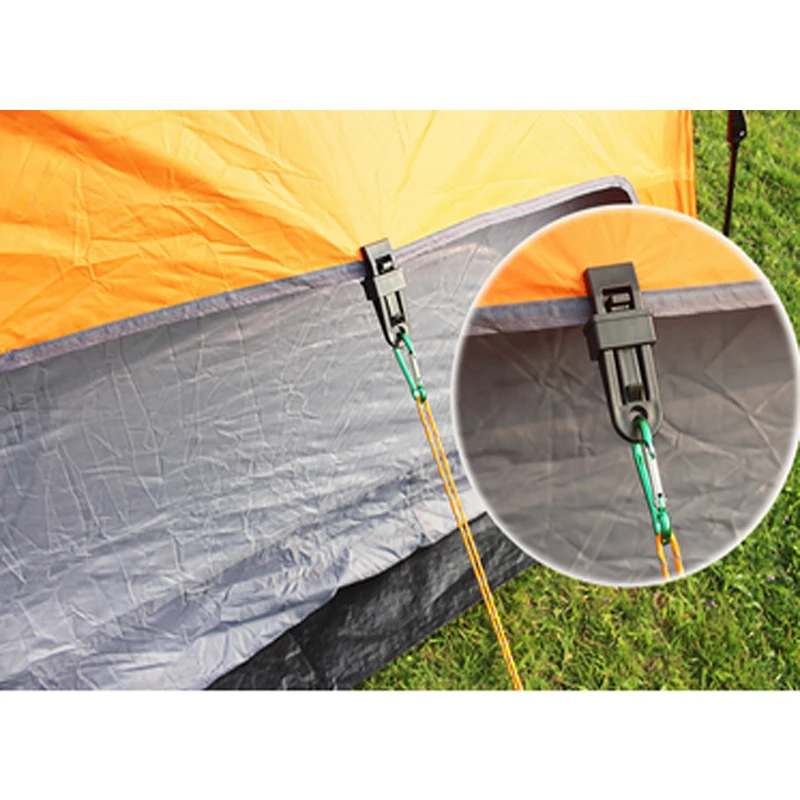 

6 PCS/Sets Selling Tents Awning Wind Rope Clamp Awnings Outdoor Camping Plastic Clip Clip Tents Awning Accessories