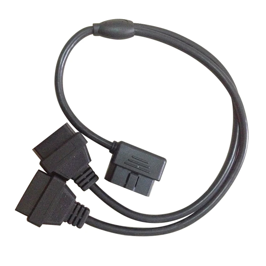 Для OBD2 OBDII Splitter кабель-удлинитель 16pin Мужской Двойной Женский Y кабель 50 см |