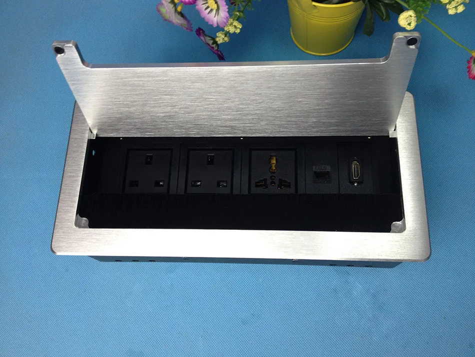 Штепсельная розетка настольная скрытая HDMI Сеть RJ45 для информации офисная