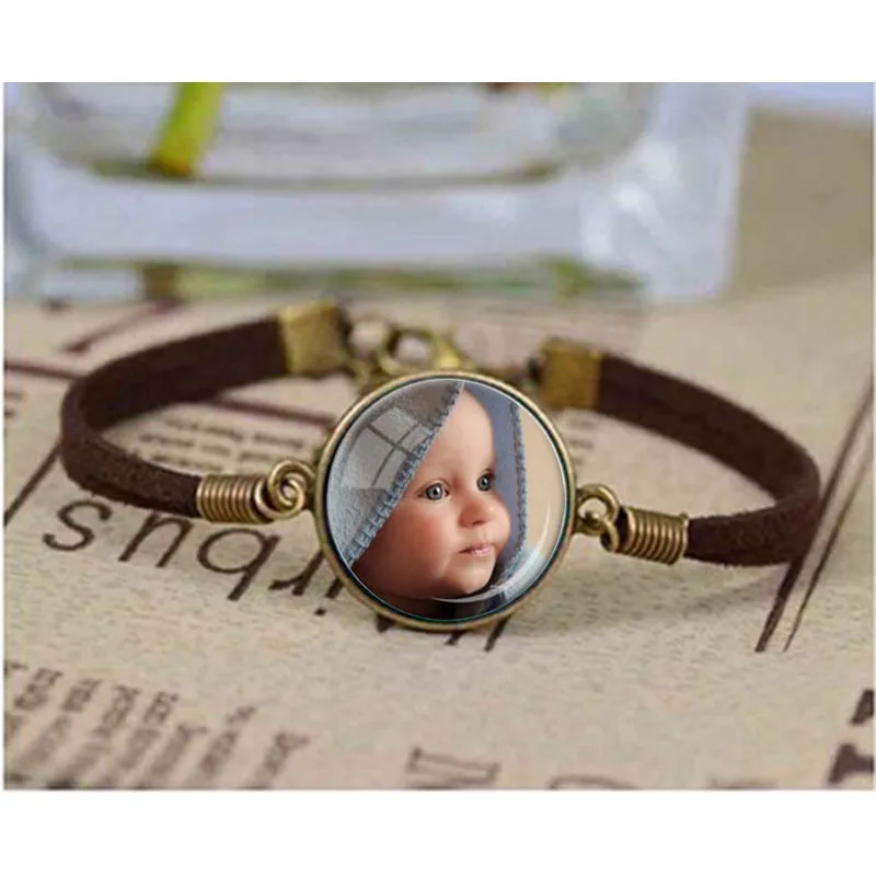 Индивидуальный Женский браслет фото вашего ребенка мамы папы внука родителя