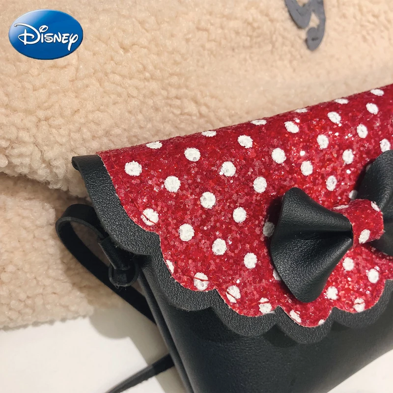 Дисней плюшевый рюкзак Микки Маус женские сумки на плечо диагональ Повседневная