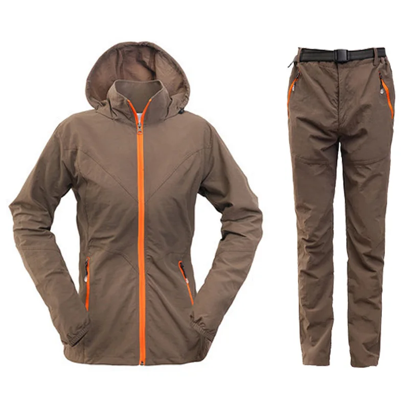 Новинка лета 2017 мужская и женская быстросохнущая дышащая куртка брюки