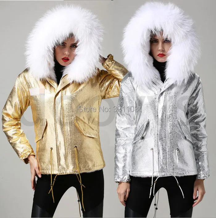 Mrs зимняя куртка короткий стиль большой воротник из меха енота тонкое теплое