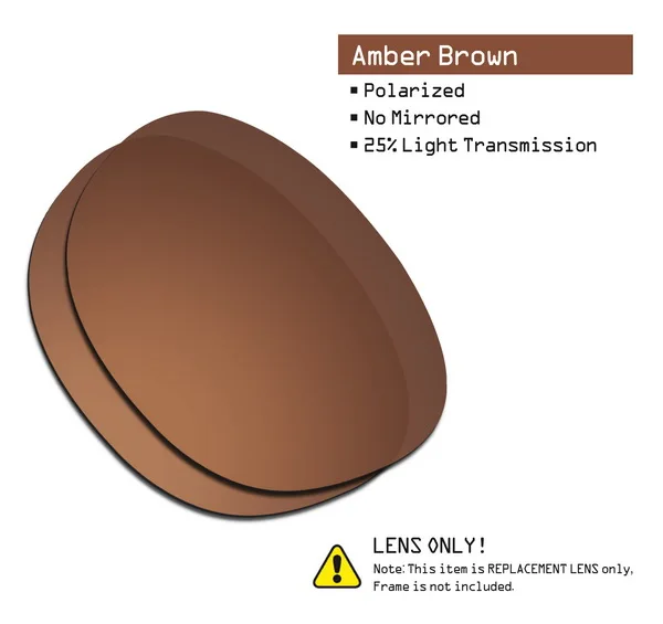 Amber Brown SmartVLT поляризованные Сменные линзы для Окли очки с защелкой-несколько вариантов - Цвет линз: Amber Brown