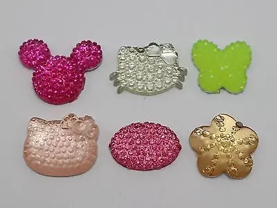 50 ассорти с плоской задней поверхностью из смолы точечным горным хрусталем мышь