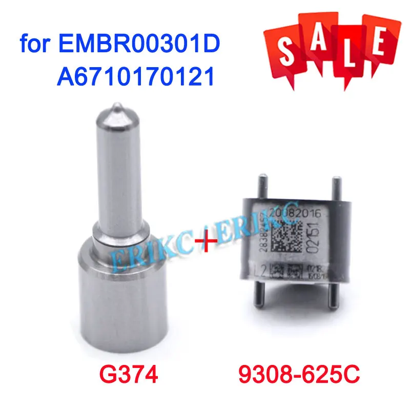 ERIKC регулирующий клапан 9308-625C+ сопло G374 Common Rail дизельный инжектор ремонтные комплекты 7135-583 для Ssangyong EMBR00301D 6710170121