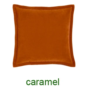 8 caramel ESSIE HOME модная цветная Высококачественная тонкая бархатная наволочка для подушки, чехол для подушки, окантовка, подушка с бахромой, фланцевая подушка - Цвет: 8 caramel