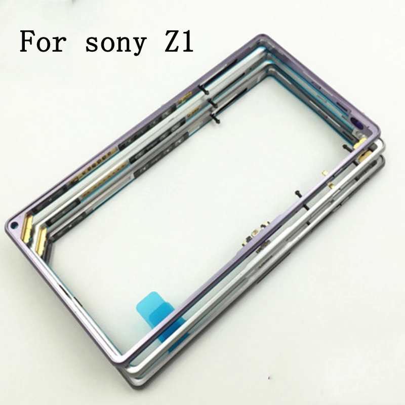 Для Sony Xperia Z1 L39H C6903 сменная новая средняя Рамка Кронштейн панель металлическая
