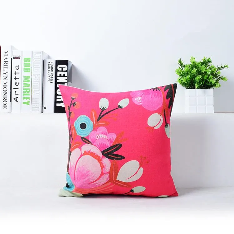 Модный стильный красочный чехол для подушки с цветочным принтом Свадебный