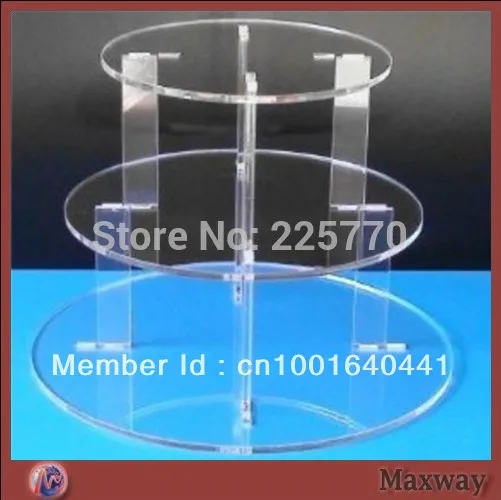

Crystal Cheap 3 Tiers Round Acrylic Cupcake Stand Wedding Decoration