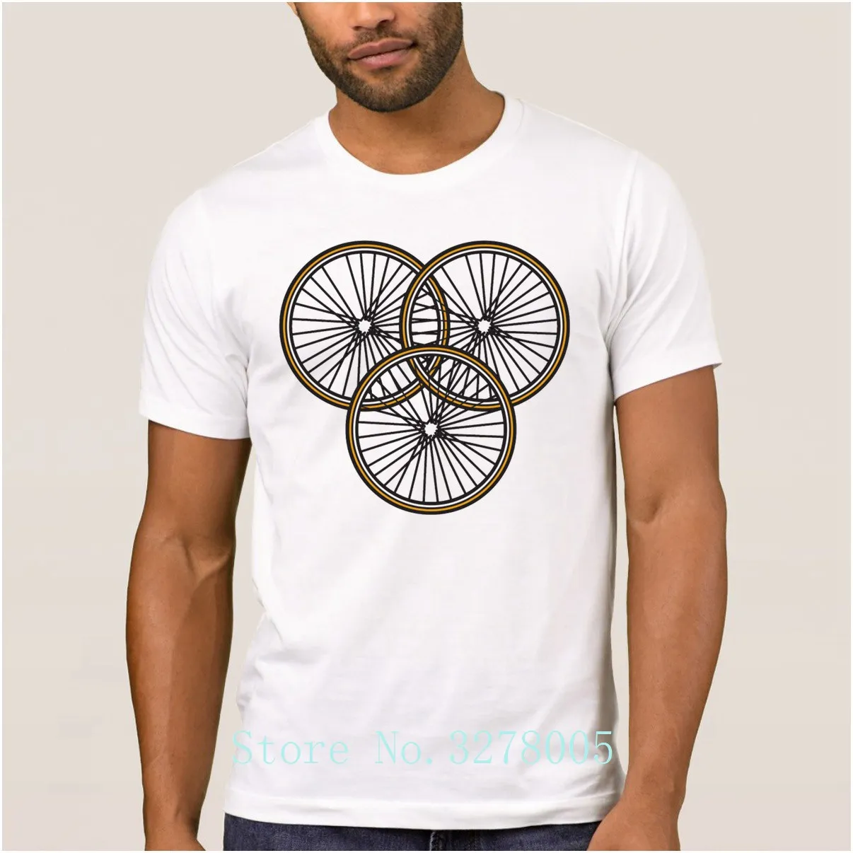 Новый стиль дизайнерские мужские футболки My Own Cyclings Bikings натуральная Весенняя