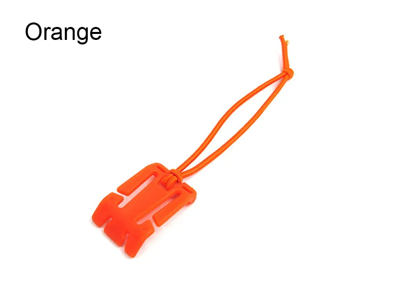 Orange 7 шт. крепкая эластичная веревочная Пряжка для рюкзака Molle для выживания фиксированный зажим для кемпинга EDC Карабин Пряжка сумка с Лентой Зажим для веревки - Цвет: Orange