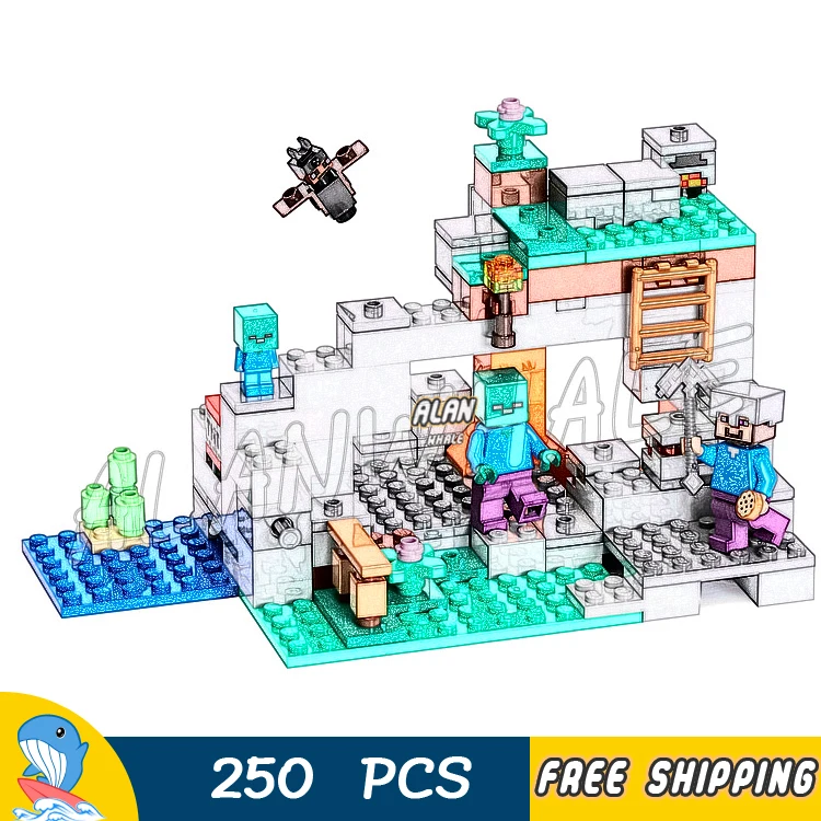 250 шт. My World The Zombie Cave Baby летучая мышь 10810 модель строительные блоки собрать Детские кирпичи, совместимые с Lago Minecrafted