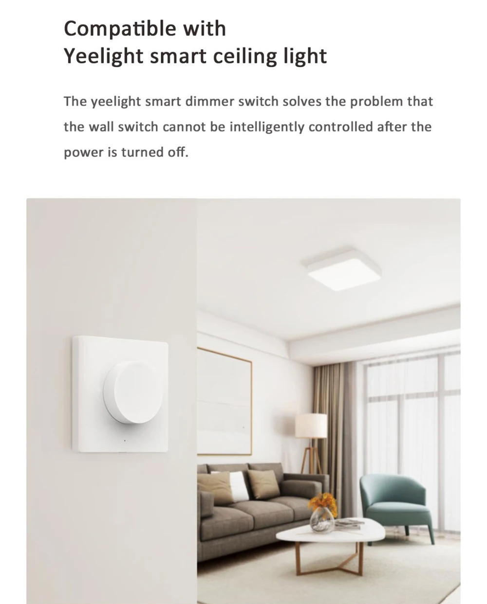 Yeelight беспроводной Bluetooth диммер переключатель умный контроль Лер 86 коробок 5 в 1 управление Умный переключатель для Mi Home App