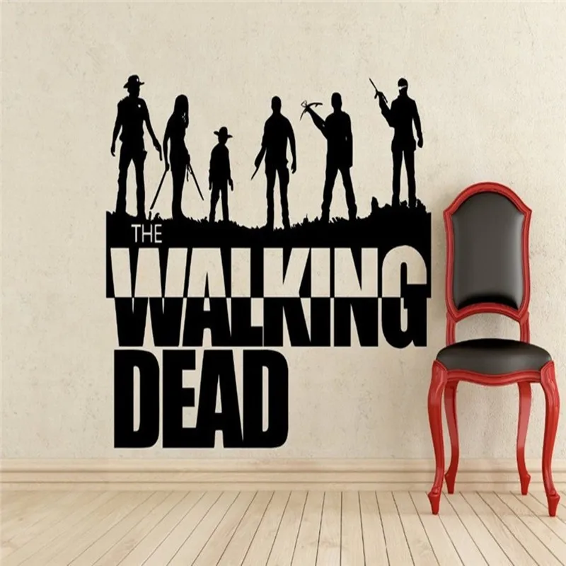 The Walking Dead Zombie Movie Wall Art Decal Home Decor Mural Vinyl Sticker E641