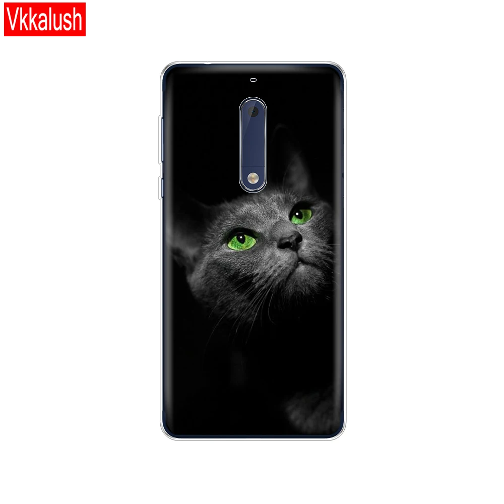 Силиконовый чехол для Nokia 1 2 3 5 plus 2018 мягкая забавная задняя крышка из ТПУ