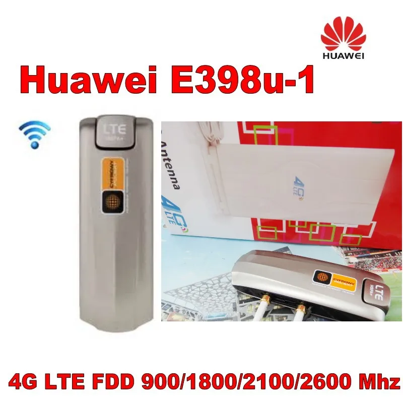 Новинка Huawei E398 4G LTE скоростной прибой Стик модем ключ 100 Мбит/с e398u 1 + 49dbi TS9