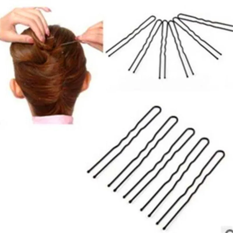 50 шт./партия женские u образные стразы заколки для волос инструмент Updo HairpinA новые