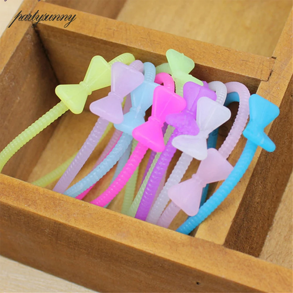 12 шт./лот Мода Световой браслет кролик/кошачьими ушками Корона ABC bow конта mulitcolor